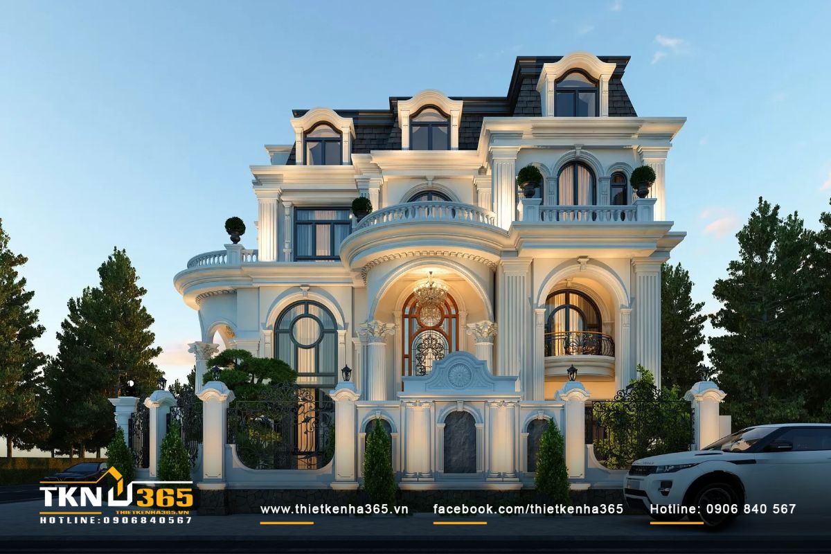 40+ mẫu thiết kế biệt thự 400m2 đẹp, siêu cuốn hút 43 Căn biệt thự 400m2 có vẻ đẹp sang trọng và bề thế