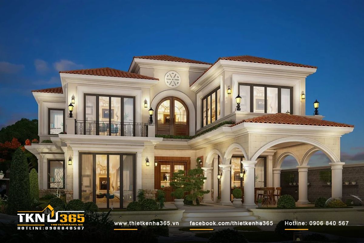 40+ mẫu thiết kế biệt thự 400m2 đẹp, siêu cuốn hút 46 Mẫu biệt thự 400m2 có màu sắc trang nhã và ấm cúng