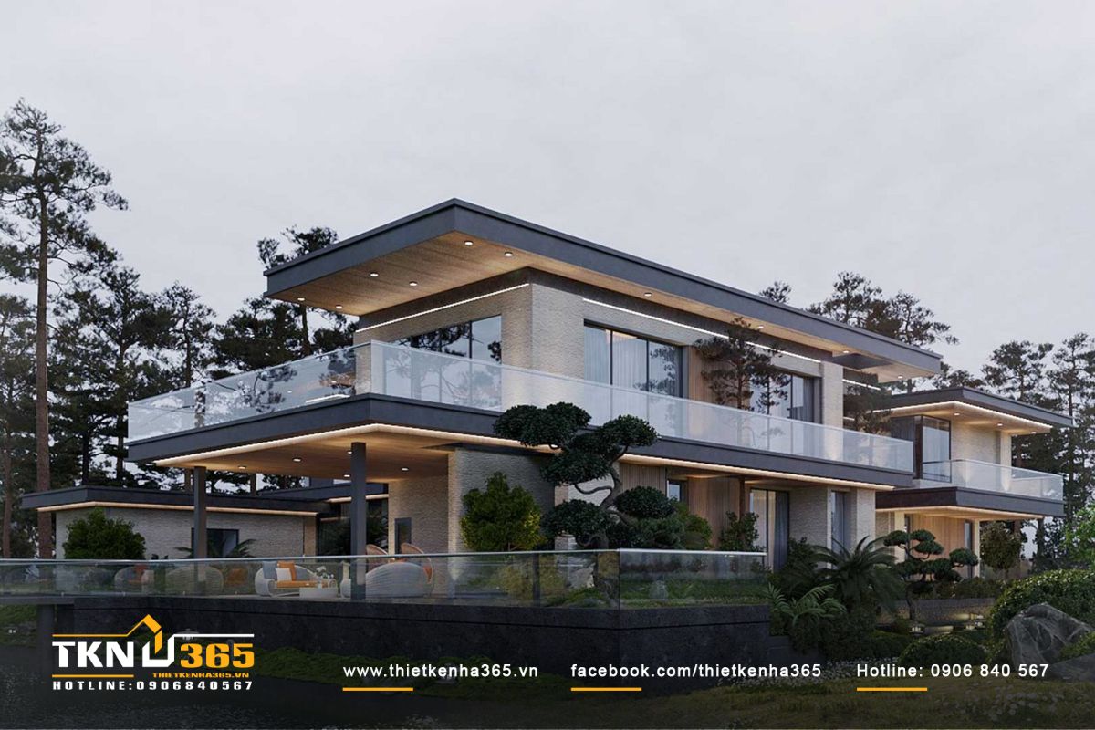 40+ mẫu thiết kế biệt thự 400m2 đẹp, siêu cuốn hút 34 Mẫu biệt thự 2 tầng có kiến trúc hiện đại, độc đáo