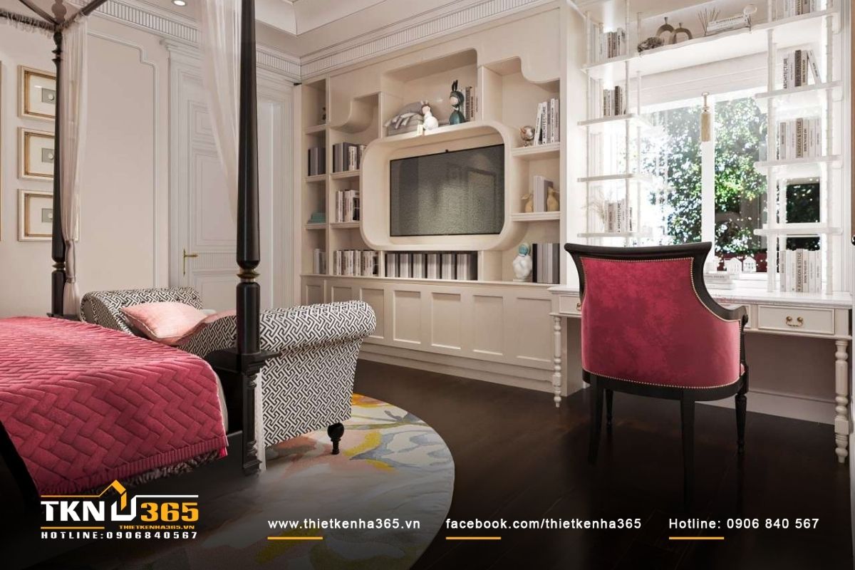 Thiết kế cửa sổ lớn kết hợp với nội thất gỗ tự nhiên giúp không gian tràn ngập ánh sáng và sinh khí