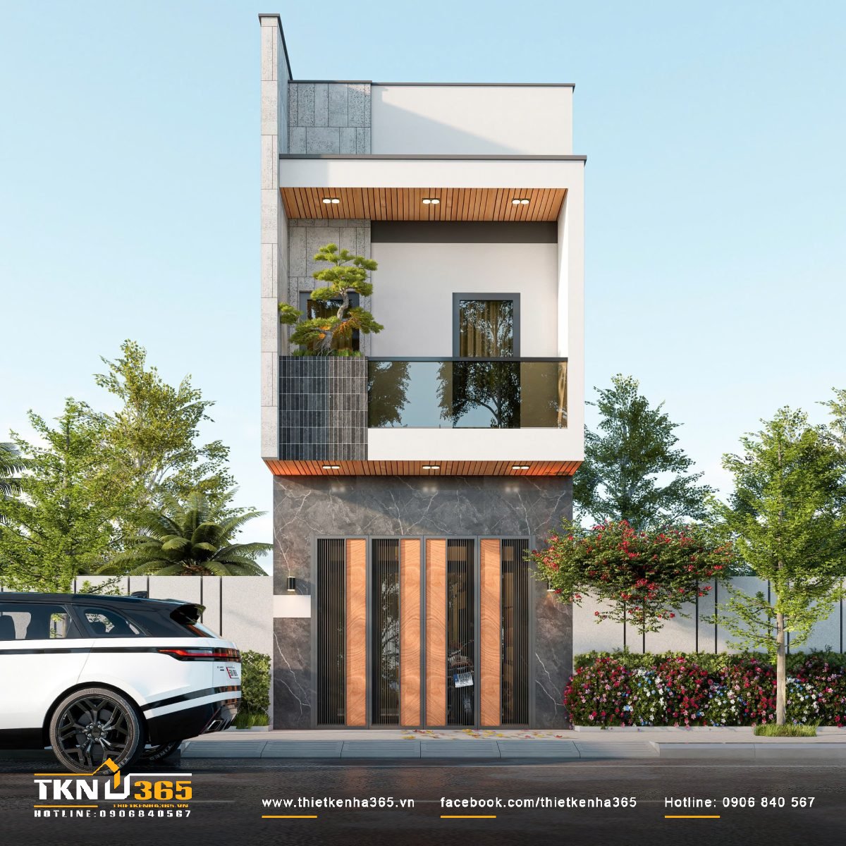 Mẫu nhà 1 trệt 1 lầu 4
