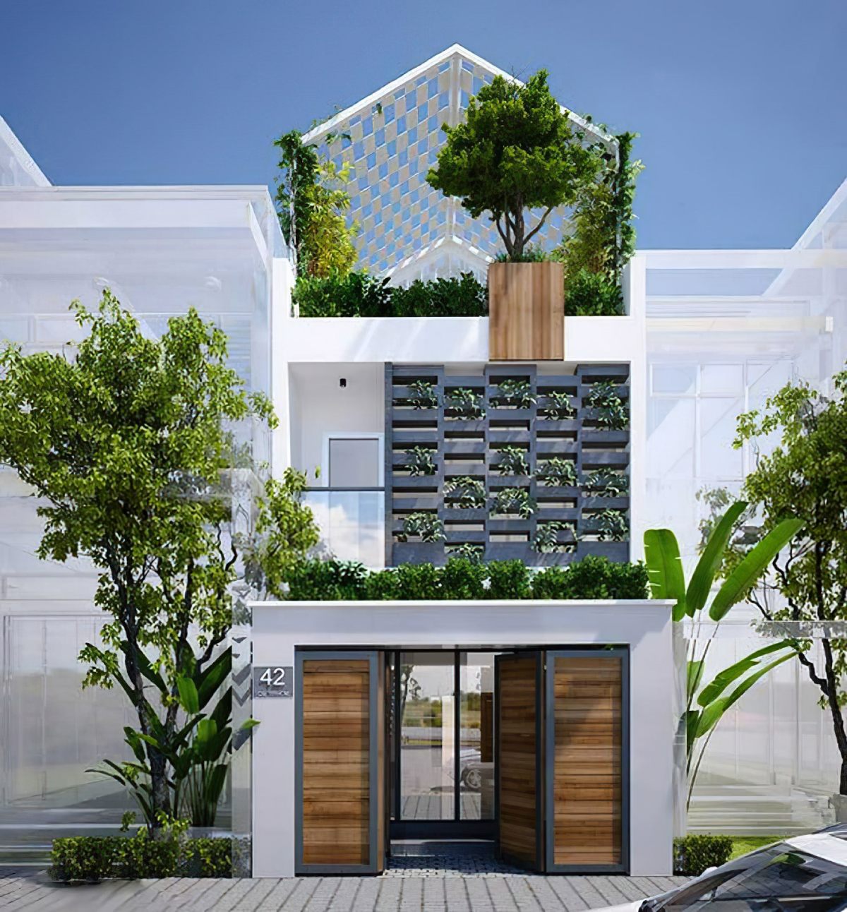 mẫu nhà ống 2 tầng 13