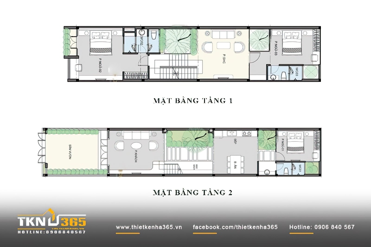 Mẫu Thiết Kế Nhà Ống 2 Tầng 5x20m Đẹp Hiện Đại Kèm Bản Vẽ Chi Tiết 15 nhà ống 2 tầng 5x20m 2