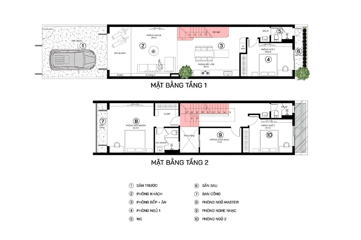 thiết kế nhà ngang 6m dài 20m 1