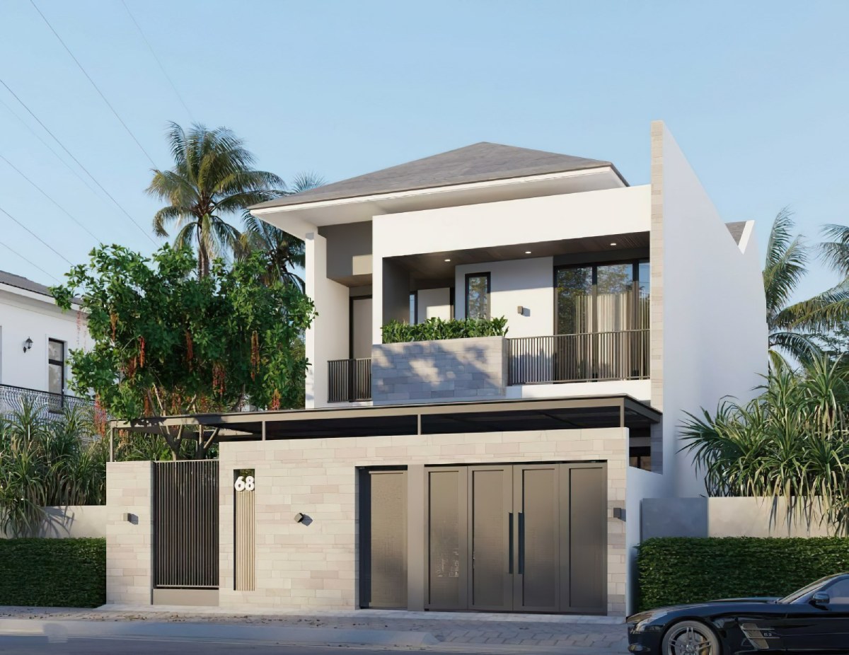 Thiết kế nhà ngang 6m dài 20m 8