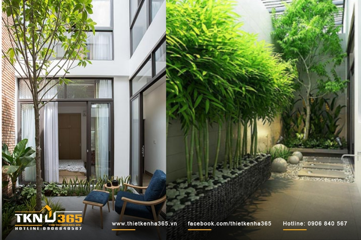 Sân vườn hiện đại cho nhà phố