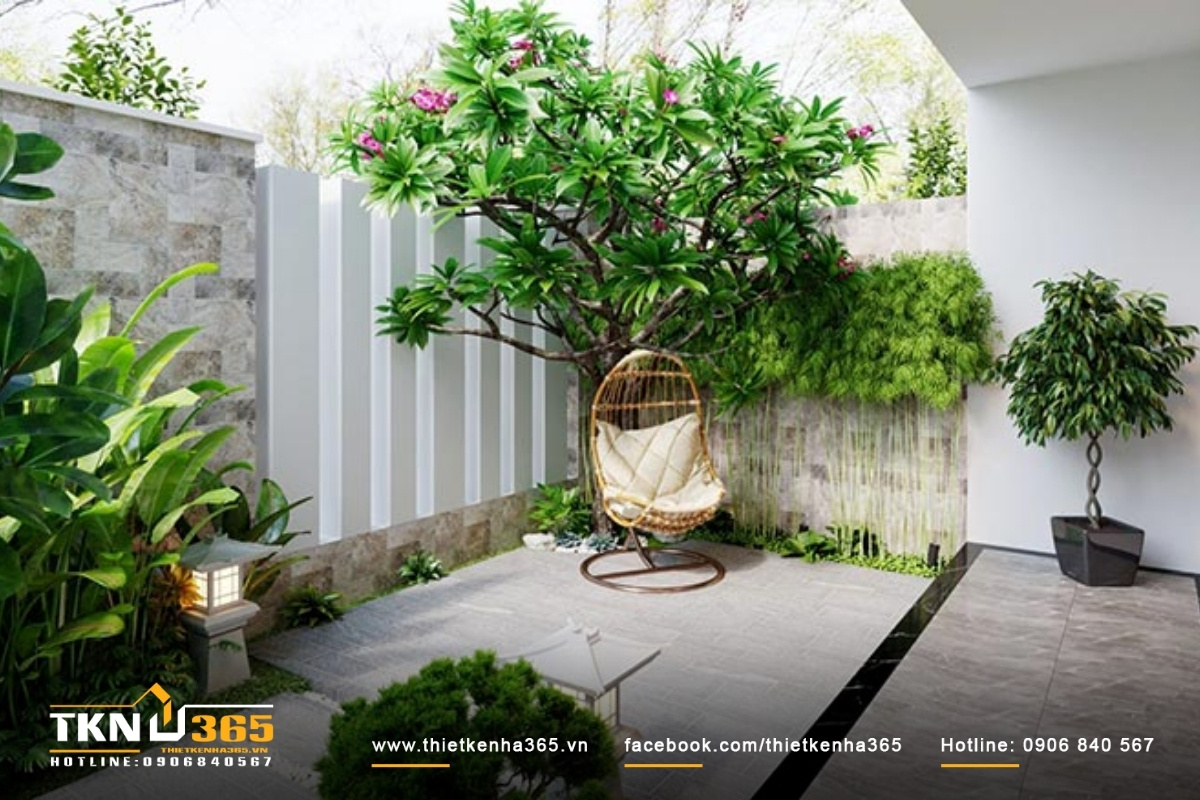 Sân vườn hiện đại cho nhà phố