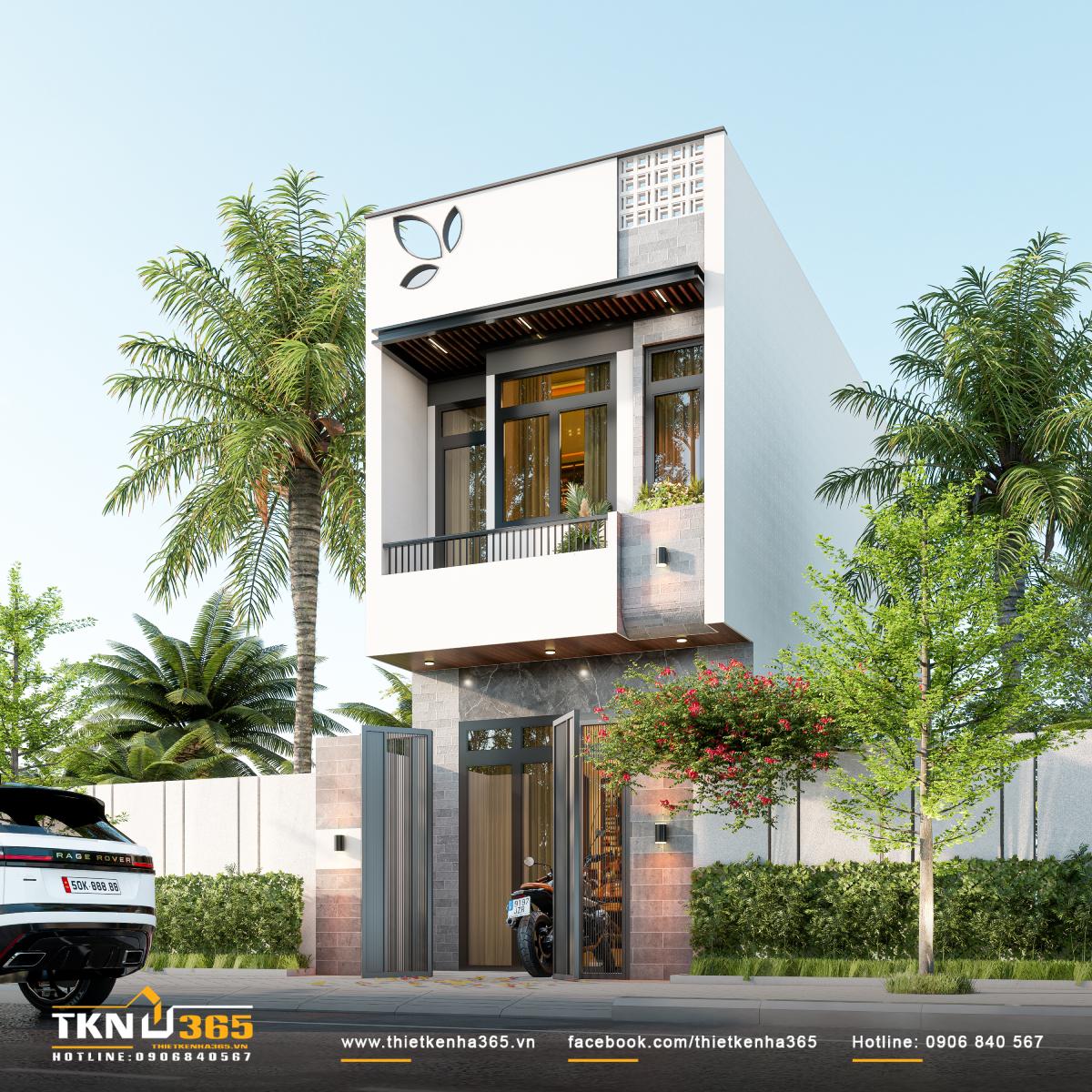 Mẫu nhà 2 tầng 70m2 11