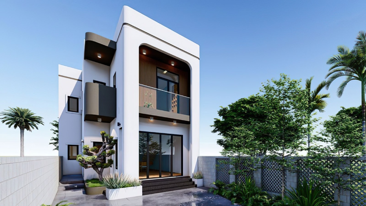 Mẫu nhà 2 tầng 70m2 2