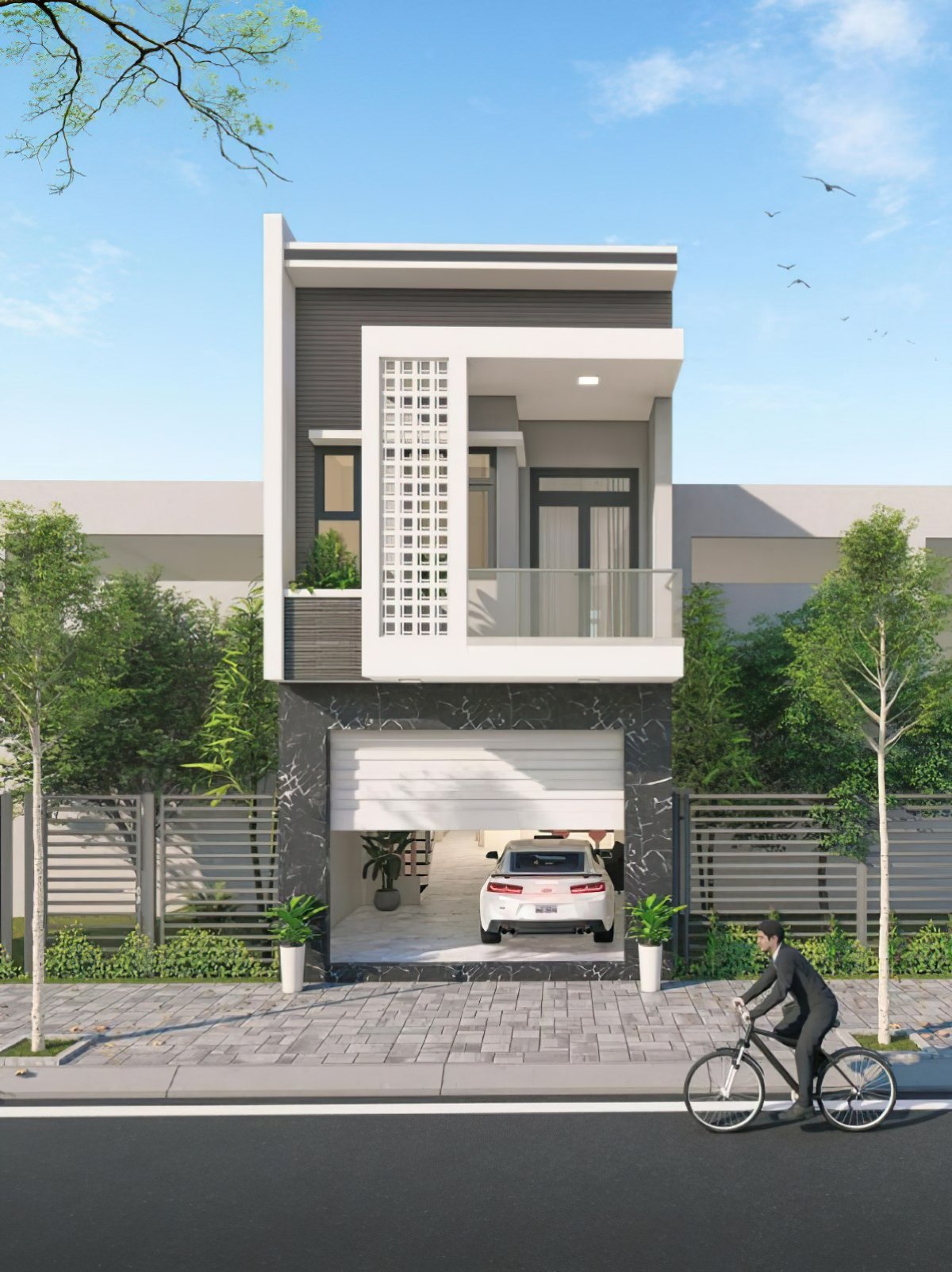 Mẫu nhà 2 tầng 70m2 6