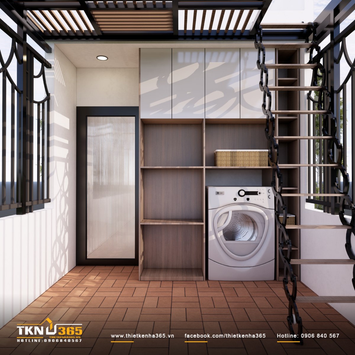 Thiết kế nhà phố 3 tầng 6