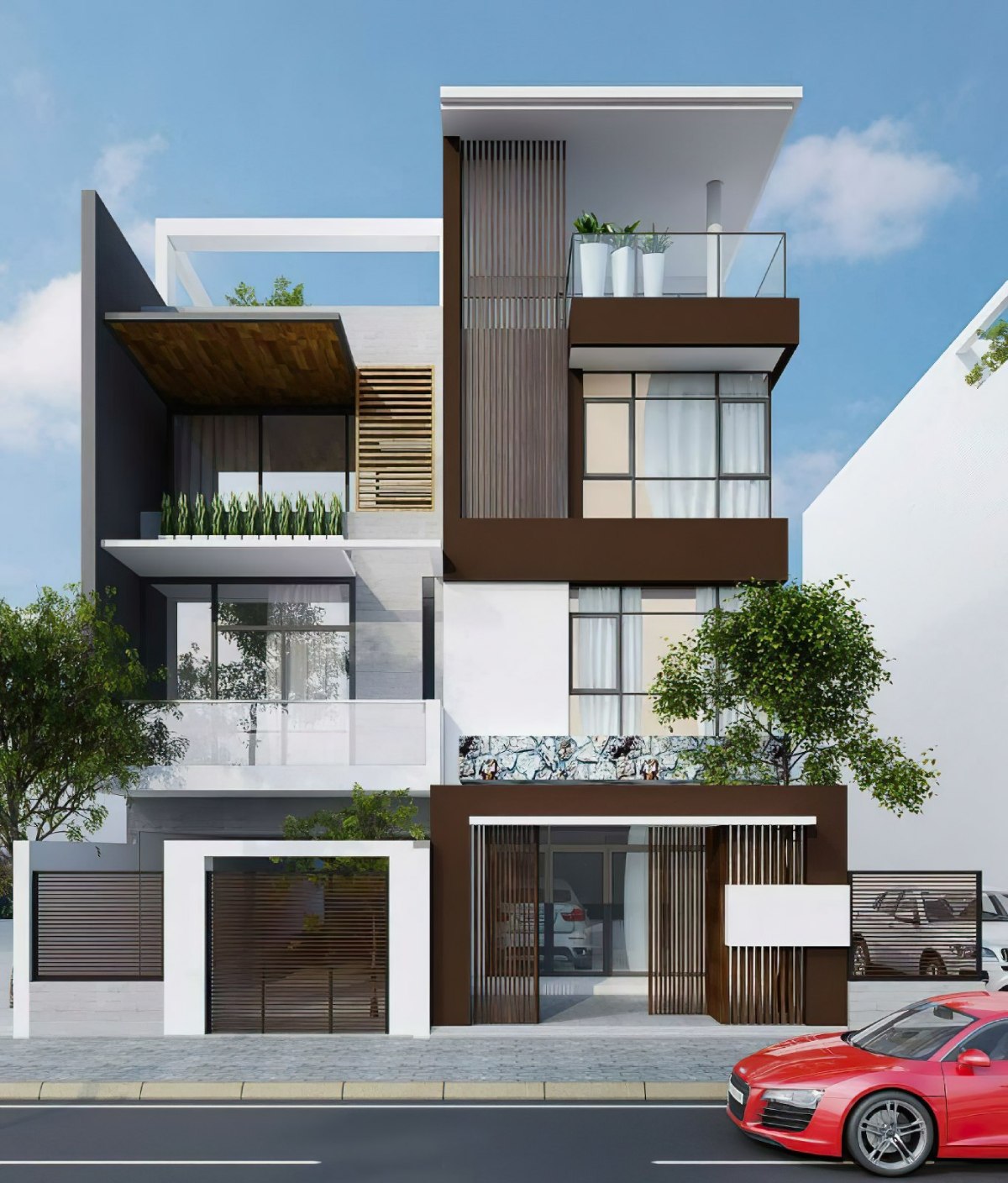 thiết kế nhà phố 7x20m 9