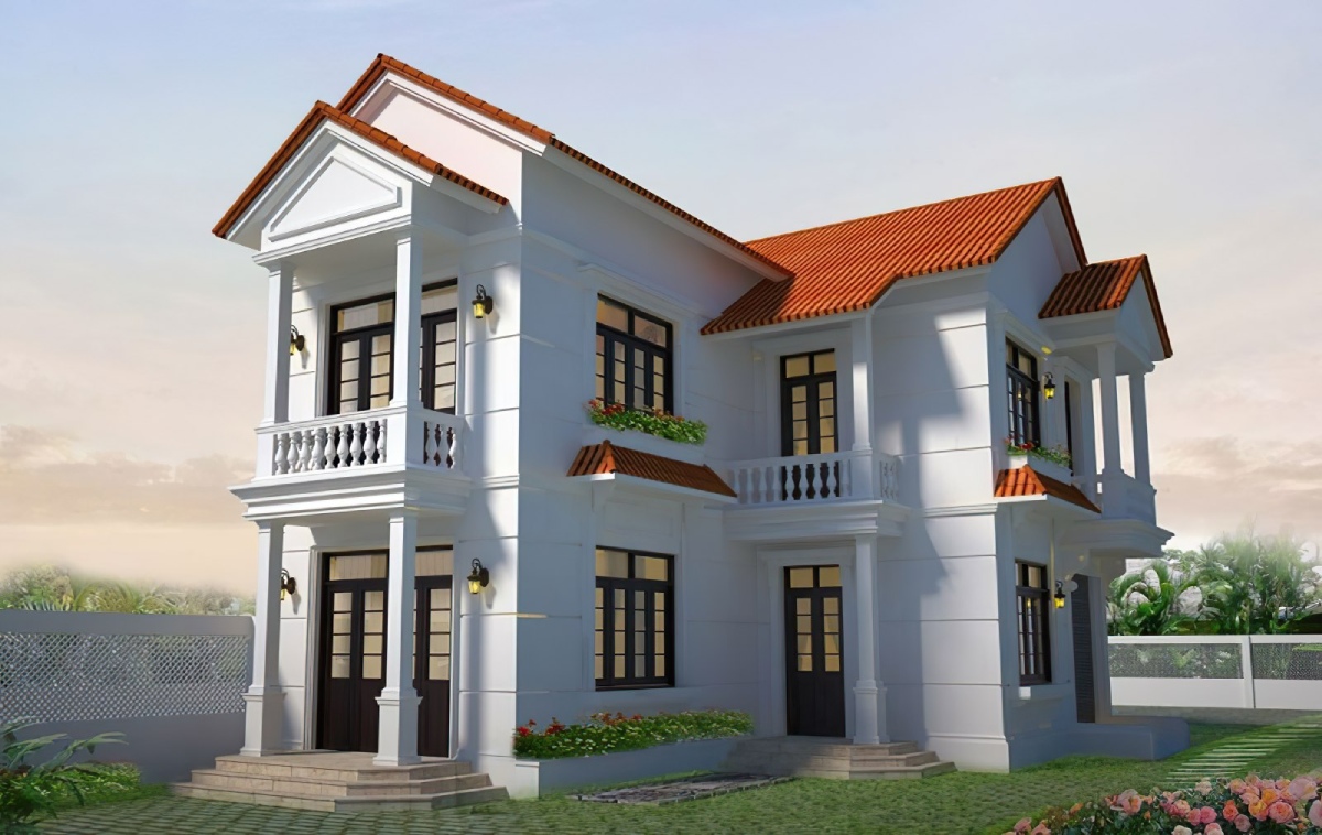 Mẫu Nhà Chữ L 2 Tầng Ở Nông Thôn: Diện Tích, Chi Phí & Top Mẫu Đẹp 2026 2 Mẫu nhà chữ L 2 tầng 2