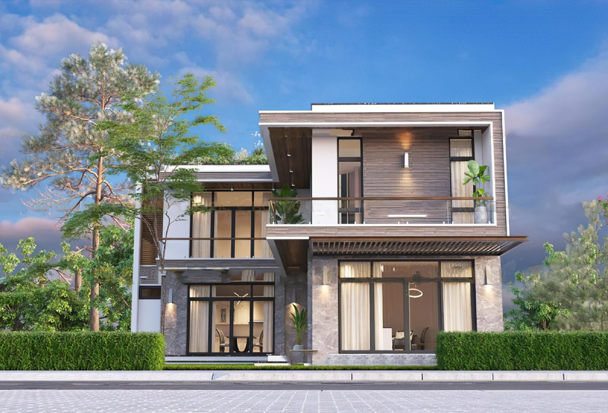 Mẫu Nhà Chữ L 2 Tầng Ở Nông Thôn: Diện Tích, Chi Phí & Top Mẫu Đẹp 2026 3 Mẫu nhà chữ L 2 tầng 3