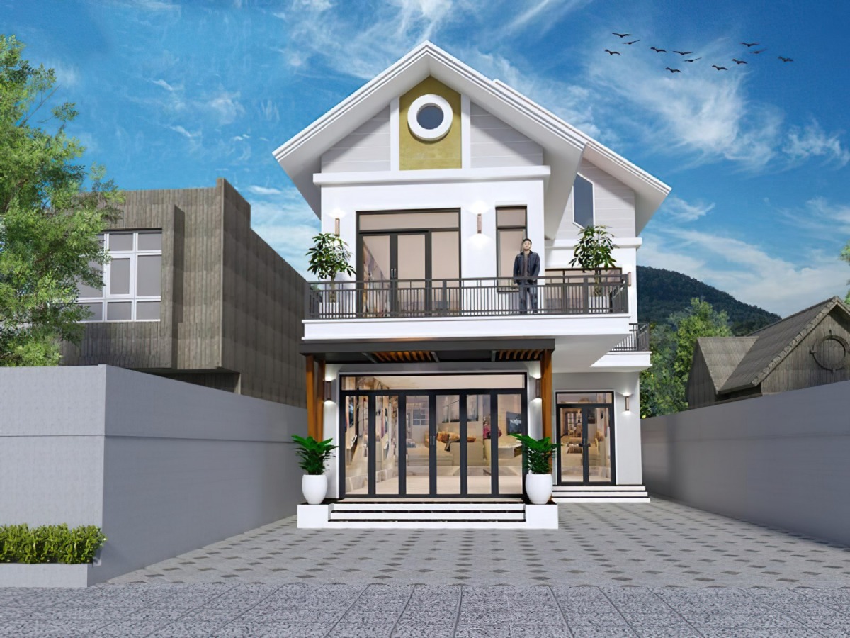 Mẫu Nhà Chữ L 2 Tầng Ở Nông Thôn: Diện Tích, Chi Phí & Top Mẫu Đẹp 2026 4 Mẫu nhà chữ L 2 tầng 4