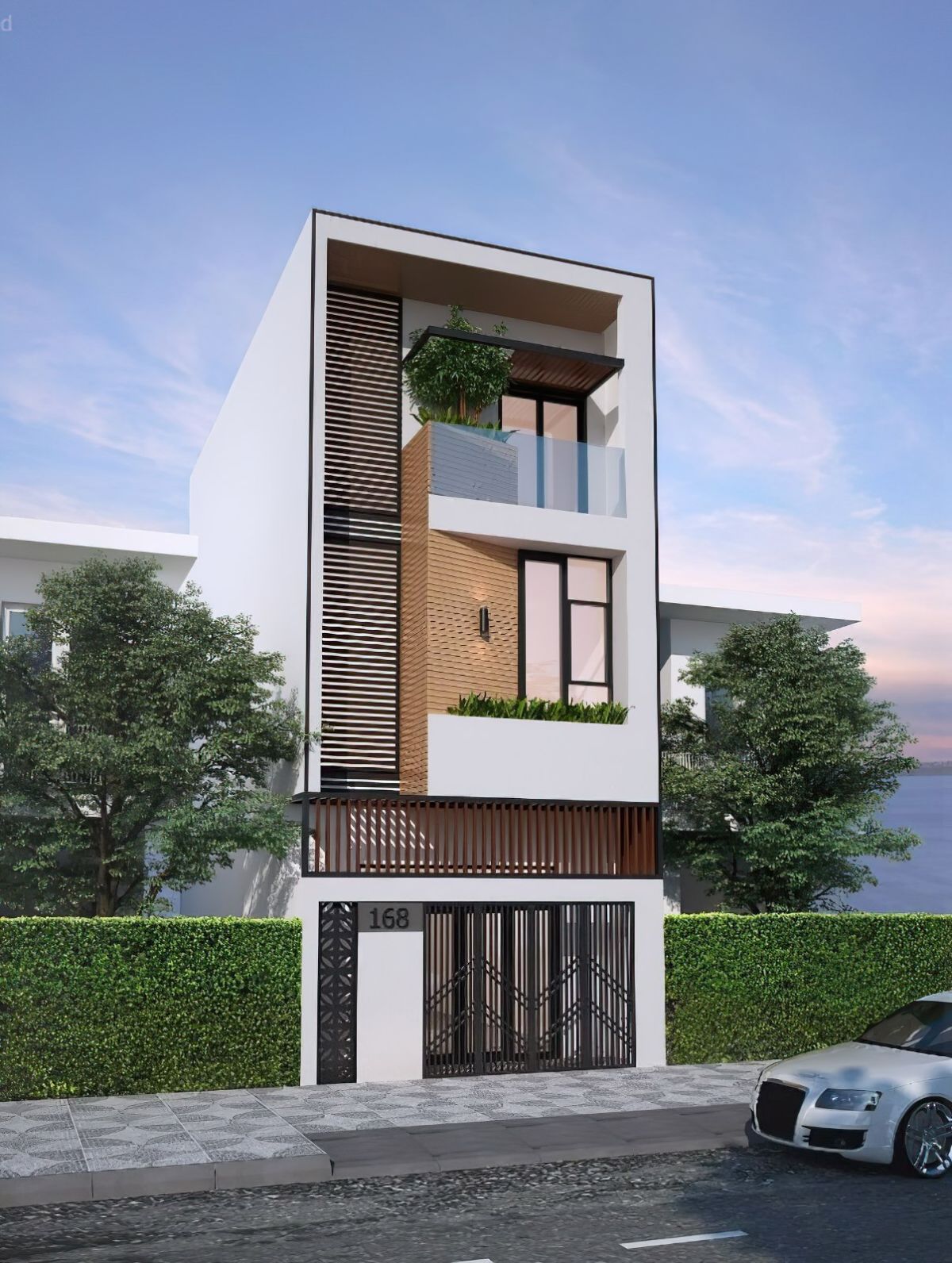 Mẫu nhà phố 3 tầng mặt tiền 4m 5