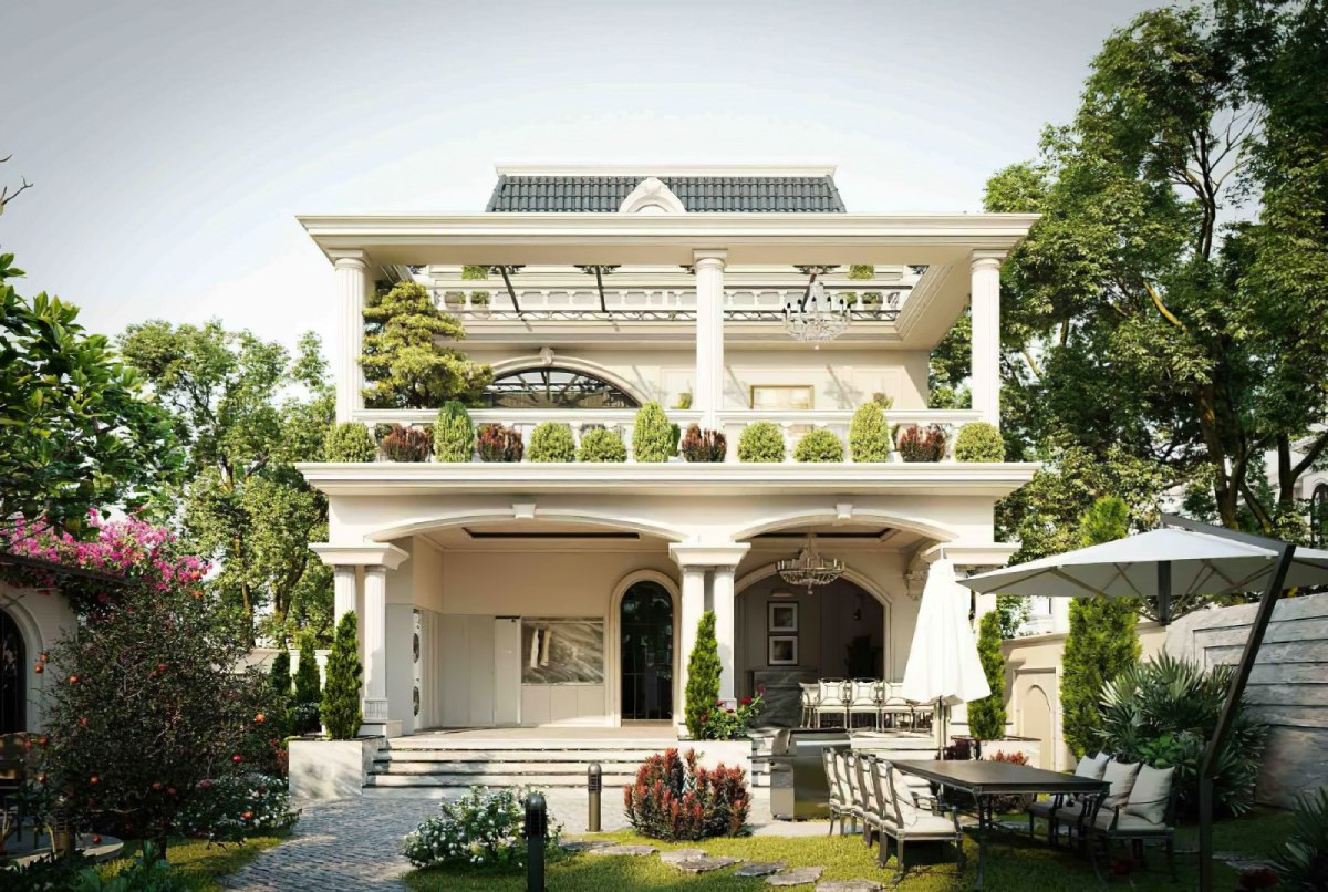 Mẫu nhà tân cổ điển 6