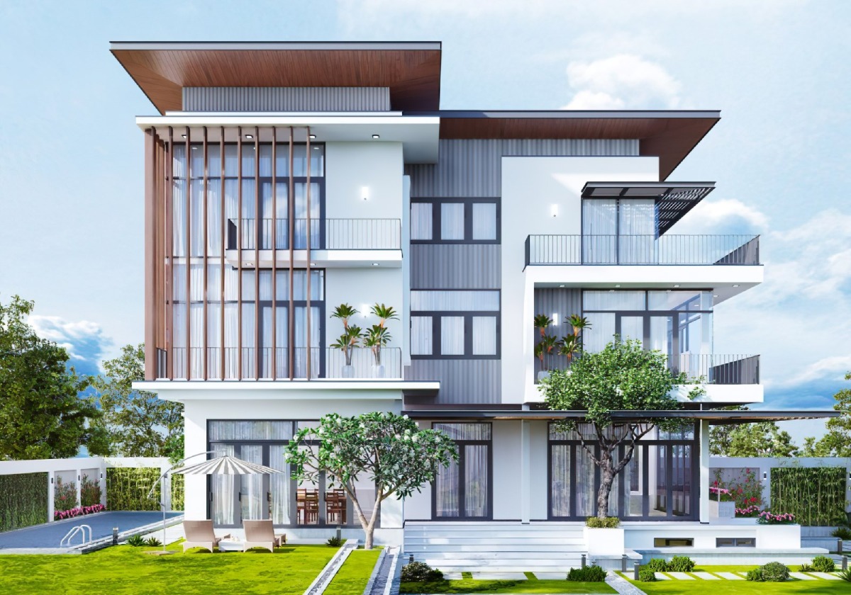 Mẫu biệt thự hiện đại 9