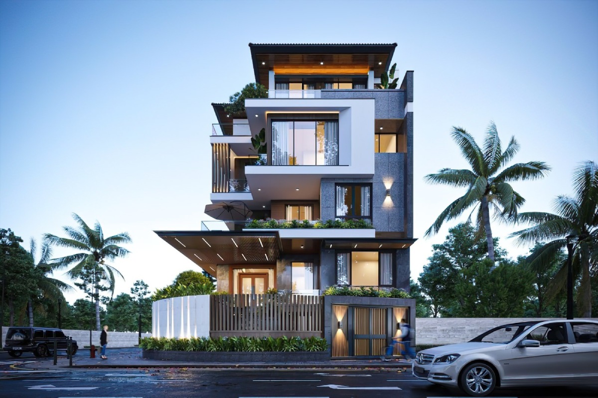 89+ mẫu thiết kế biệt thự 200m2 tiện nghi, lý tưởng cho gia đình 1 Thiết kế biệt thự 200m2 1