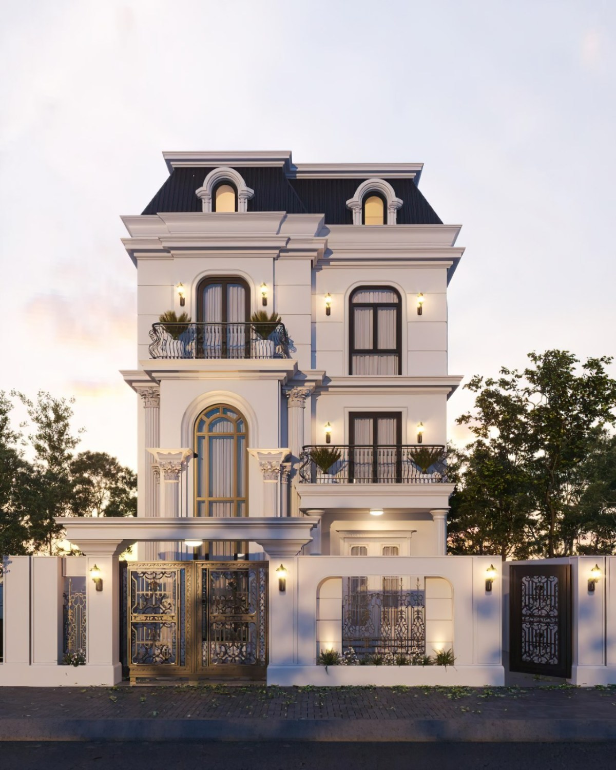 Thiết kế biệt thự tân cổ điển 15