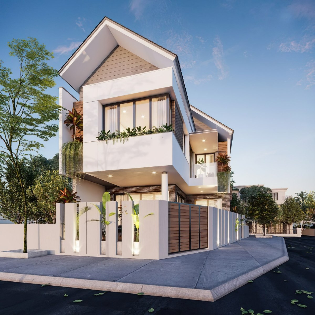 thiết kế nhà 2 tầng 5x24m 9