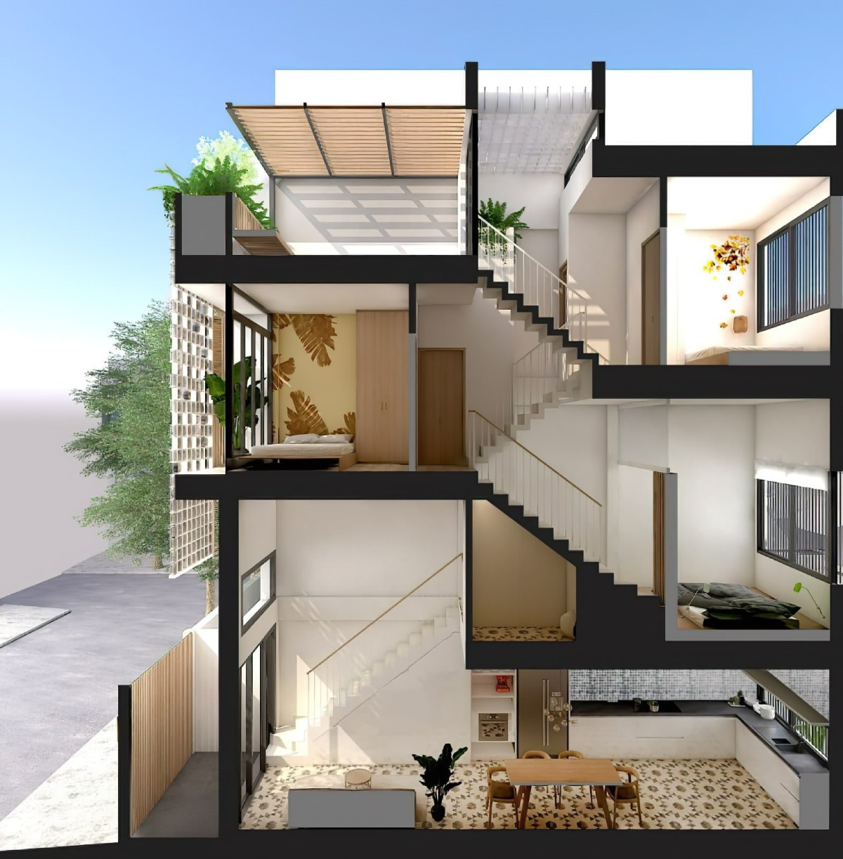 Thiết kế nhà 40m2 1
