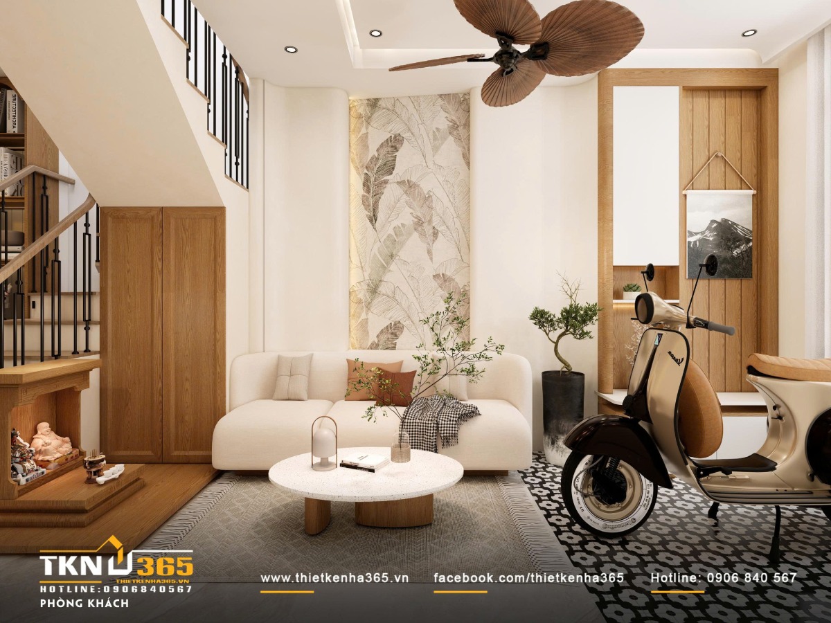 Thiết kế nhà phố 3 tầng - Vẻ đẹp của sự tinh gọn 6 Thiết kế nhà phố 3 tầng 5