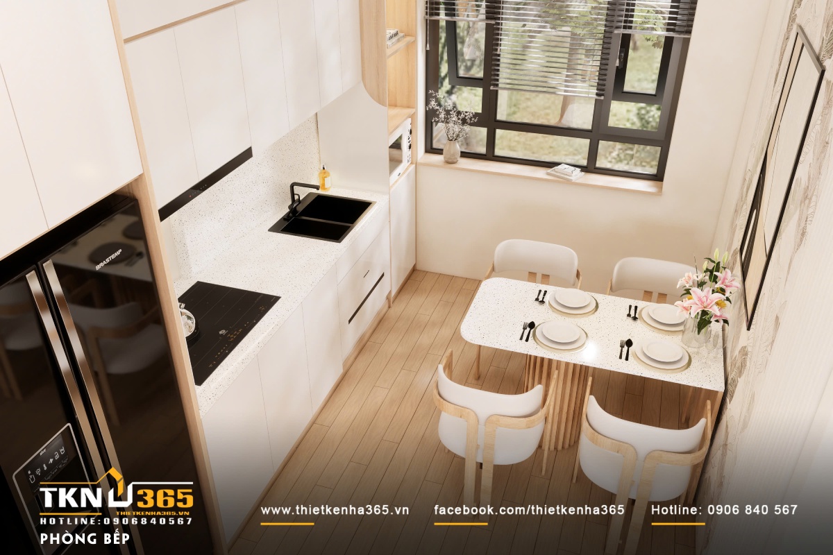 Thiết kế nhà phố 3 tầng - Vẻ đẹp của sự tinh gọn 8 Thiết kế nhà phố 3 tầng 7