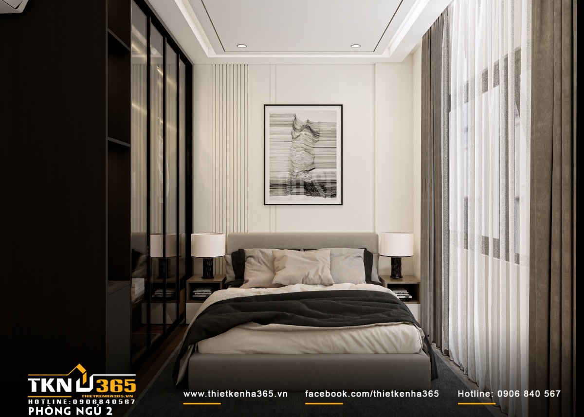 Thiết kế nhà phố 4 tầng 6