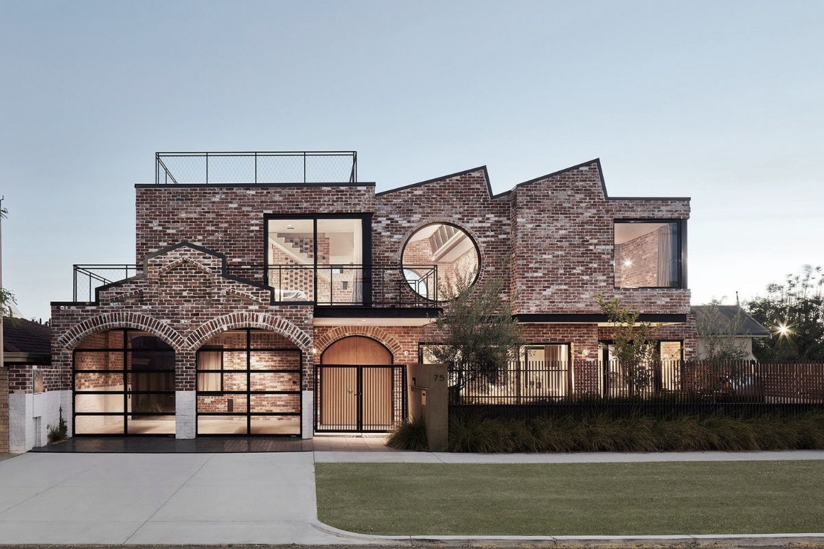 Công trình Brick House ở Úc sử dụng gạch tái chế ở tất cả các bức tường từ ngoài vào trong  | Cách Dùng Vật Liệu Tái Chế Trong Xây Dựng Hiệu Quả