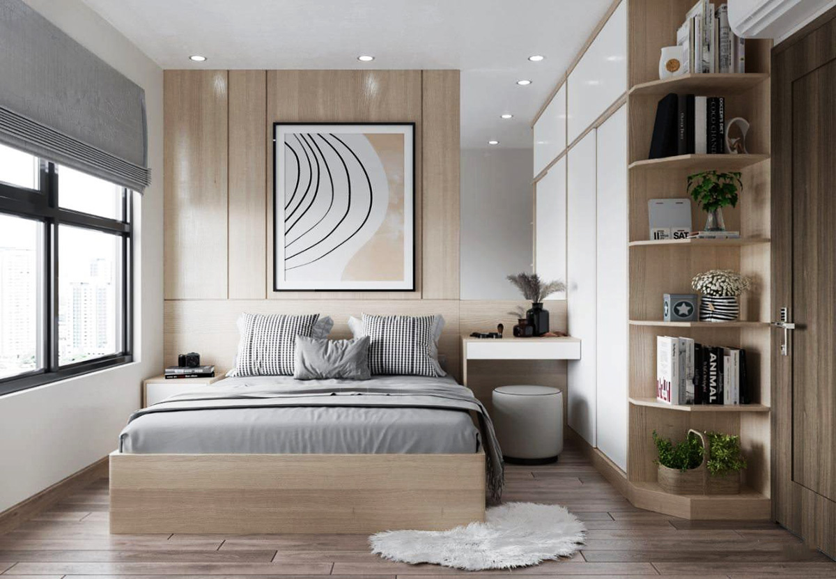 Cách sắp xếp nội thất nhà nhỏ đối với phòng ngủ