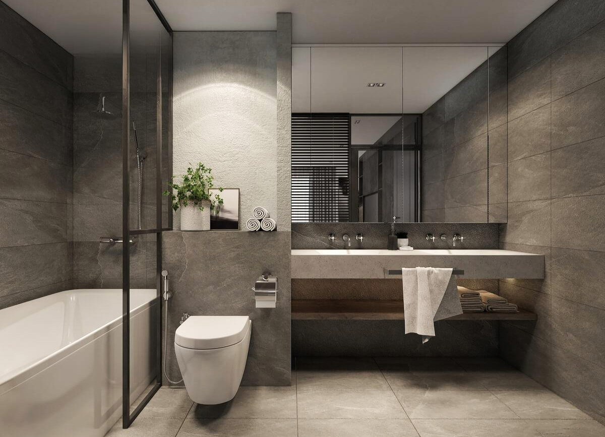 Cách sắp xếp nội thất đối với phòng tắm