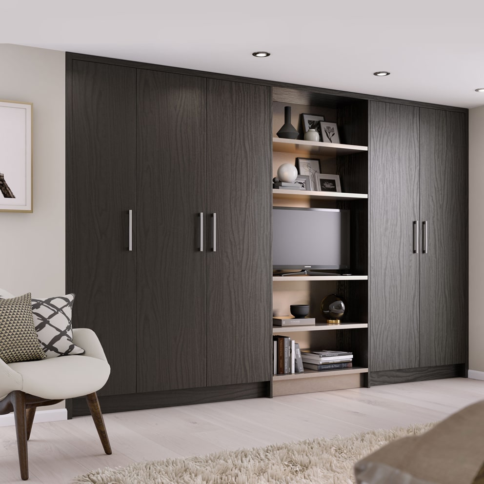 Cách thiết kế tủ âm tường kết hợp kệ tivi đem lại công năng 2 trong 1 - vừa lưu trữ, vừa giải trí