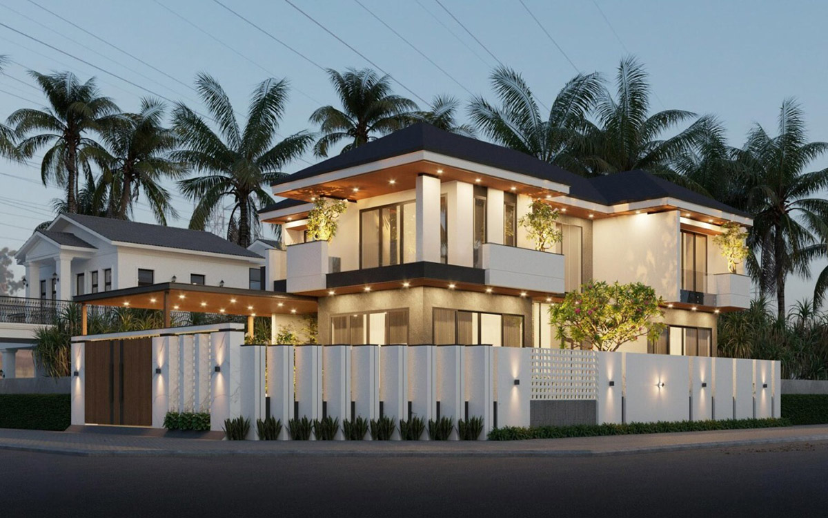 6+ Mẫu Biệt Thự 2 Tỷ Đẹp, Hiện Đại Và Tối Ưu Chi Phí Năm 2026 12 Mẫu biệt thự 2 tỷ mái nhật thu hút những người đi đường