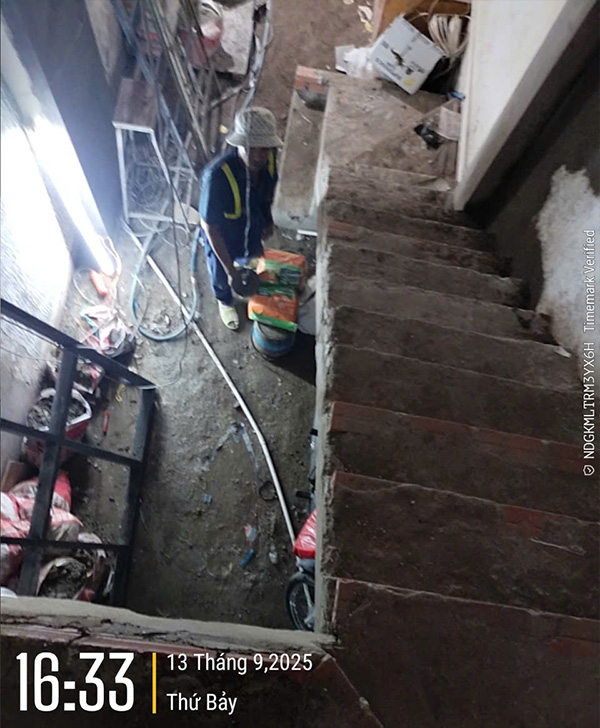 Tiến độ nhà phố 1 trệt 2 lầu 1 tum - Chị Mỹ - Quận 8 46 nha chi my quan 8 130925 4