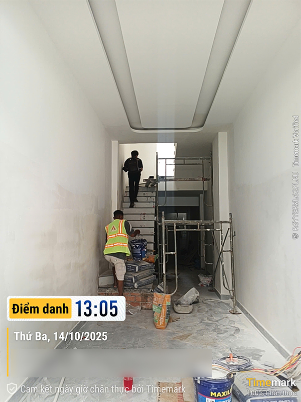 Tiến độ nhà phố 1 trệt 2 lầu 1 tum - Chị Mỹ - Quận 8 39 nha chi my quan 8 141025 2