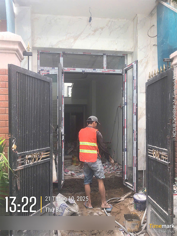 Tiến độ nhà phố 1 trệt 2 lầu 1 tum - Chị Mỹ - Quận 8 34 nha chi my quan 8 211025 2