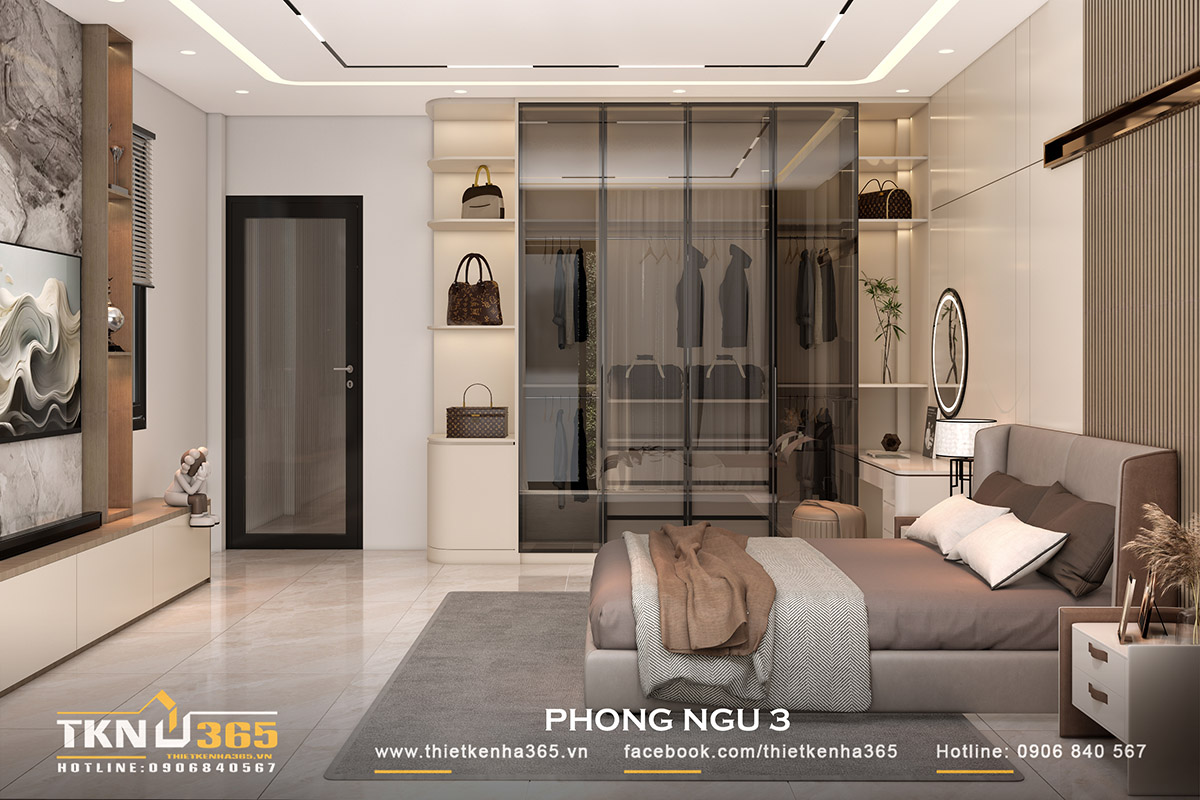 Nhà phố 1 trệt 1 lầu tại Trà Vinh - lời giải ấn tượng cho bài toán không gian vừa ở vừa kết hợp kinh doanh 9 Hệ tủ kịch trần giúp tiết kiệm diện tích