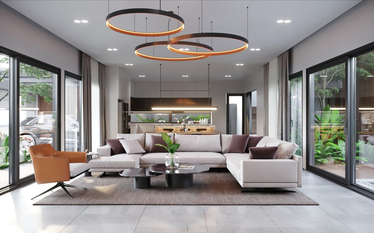 8+ Mẫu Thiết kế biệt thự 300m2 đẹp: Sang trọng, đẳng cấp và chuẩn phong thủy 27 Công trình mang đến không gian sống hiện đại, yên tĩnh và chan hòa cùng thiên nhiên.