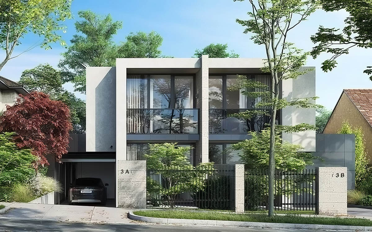 7+ mẫu biệt thự song lập: thiết kế hiện đại & ấn tượng 2026 12 Kiến trúc biệt thự 2 tầng chú trọng vào bố cục đối xứng, tỷ lệ cân bằng và sự hòa hợp giữa khối nhà – cảnh quan, giúp tổng thể công trình vừa thanh thoát vừa bề thế.