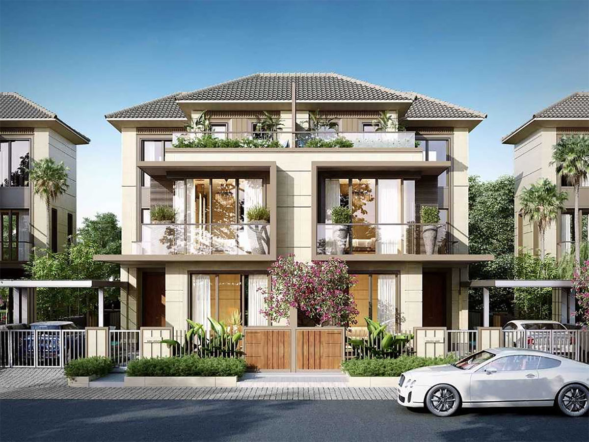 7+ mẫu biệt thự song lập: thiết kế hiện đại & ấn tượng 2026 2 Mẫu biệt thự song lập là kiểu nhà gồm hai khối biệt thự liền kề, được thiết kế đối xứng qua một trục chung, thường chung một bức tường ở giữa.