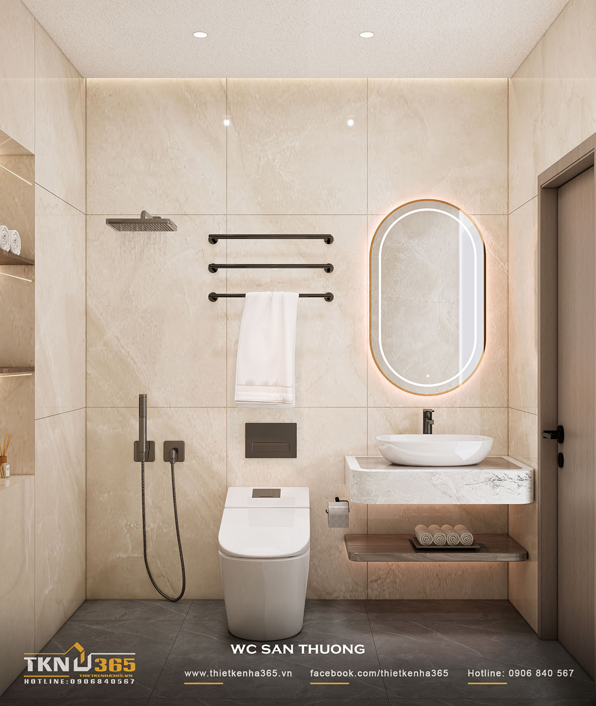 Tiến độ thi công nhà 5 tầng – Chị Nga - Quận 7 81 nha 5 tang chi nga quan 7 WC 2
