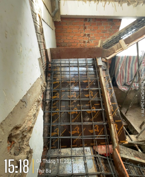 Tiến độ thi công nhà 5 tầng – Chị Nga - Quận 7 115 nha chi nga 04 051125 1
