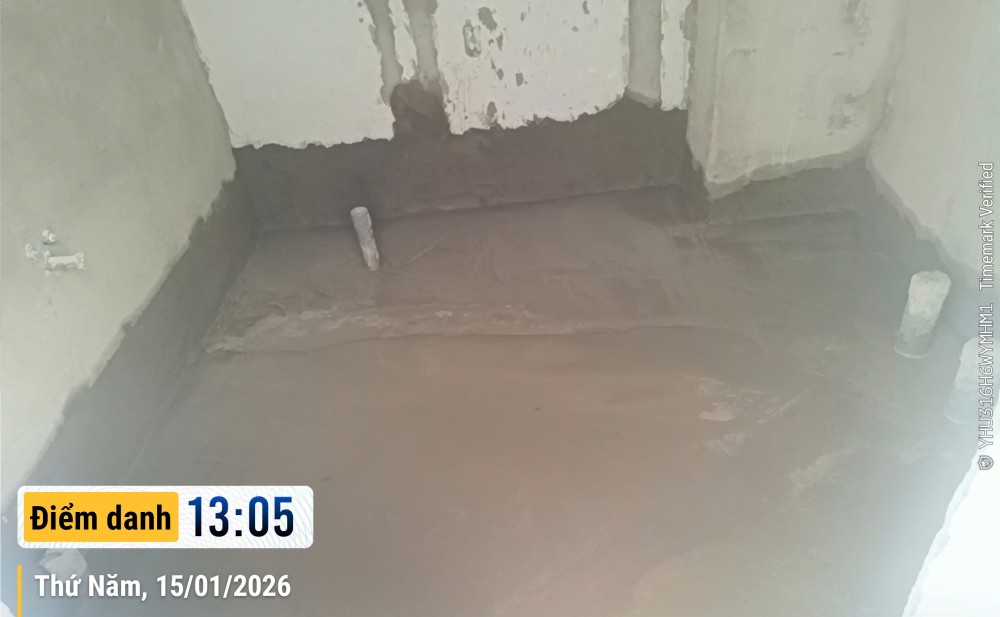 Tiến độ thi công nhà 5 tầng – Chị Nga - Quận 7 90 nhà chị nga q7 150126
