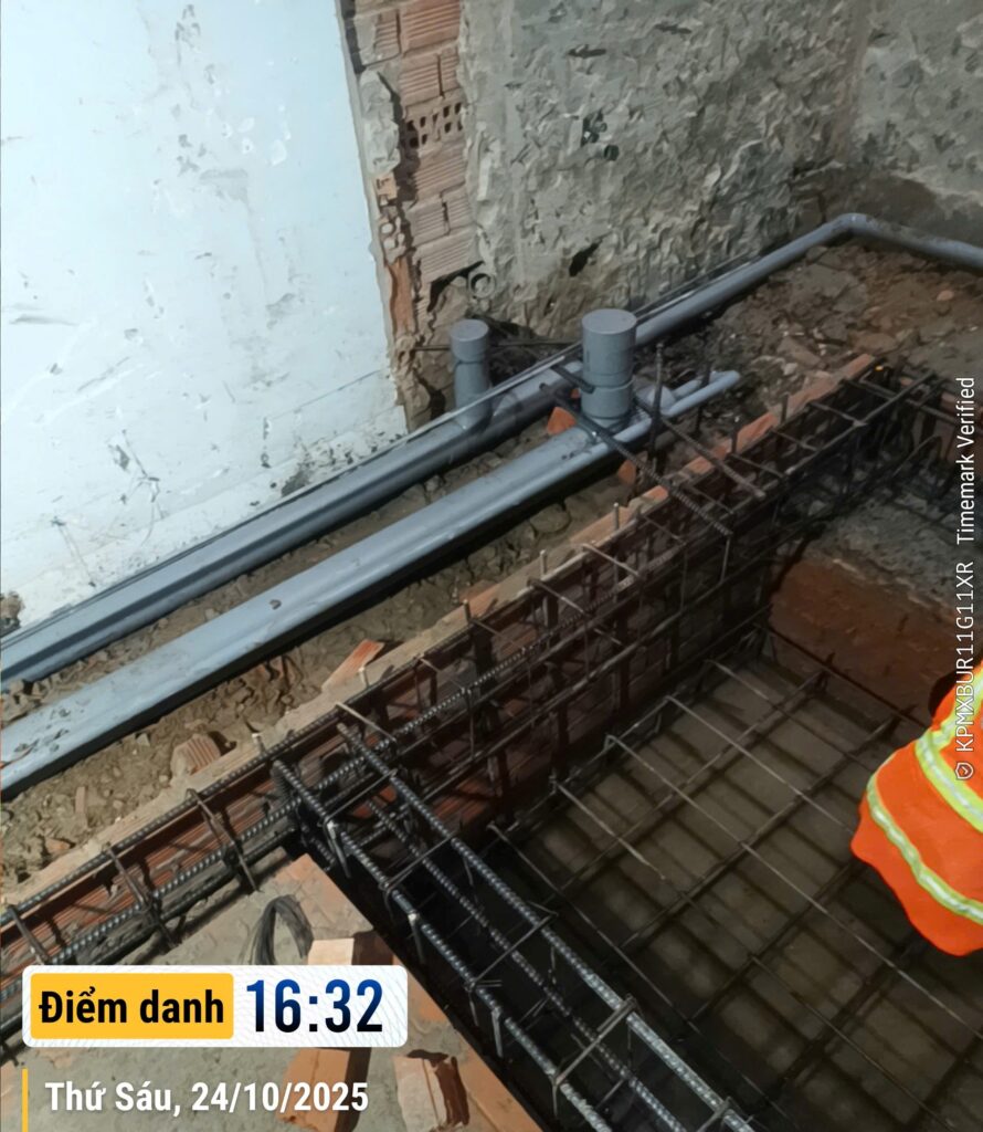 Tiến độ thi công nhà 5 tầng – Chị Nga - Quận 7 121 nha chi nga quan 7 241025 1