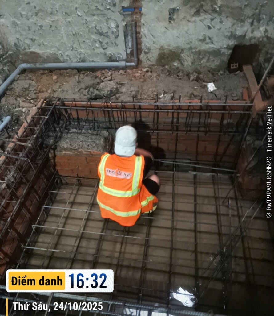 Tiến độ thi công nhà 5 tầng – Chị Nga - Quận 7 119 nha chi nga quan 7 241025 2