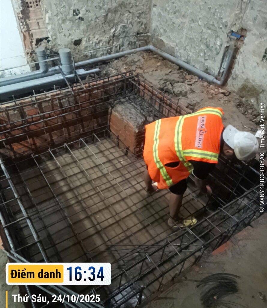 Tiến độ thi công nhà 5 tầng – Chị Nga - Quận 7 122 nha chi nga quan 7 241025 4