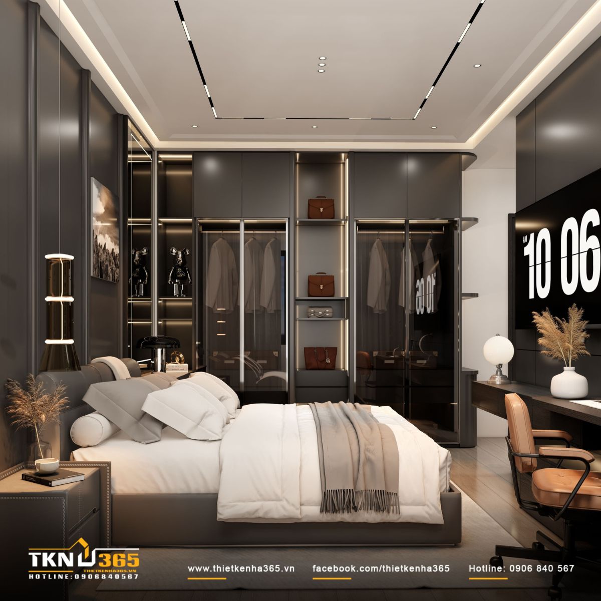 Nhà phố 3 tầng D’s House có tổng cộng 3 phòng ngủ, đáp ứng nhu cầu sử dụng của các thành viên trong gia đình