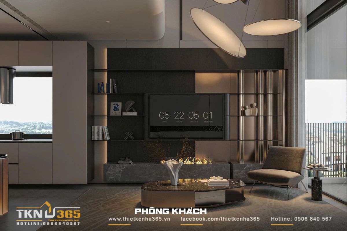 Thiết kế mở - “Chìa khóa” mang nắng gió vào nhà phố 4 tầng 11 Nhờ khai thác hiệu quả chất liệu kính, không gian sinh hoạt chung nhận đủ ánh sáng tự nhiên, khắc phục những hạn chế thường gặp ở nhà phố