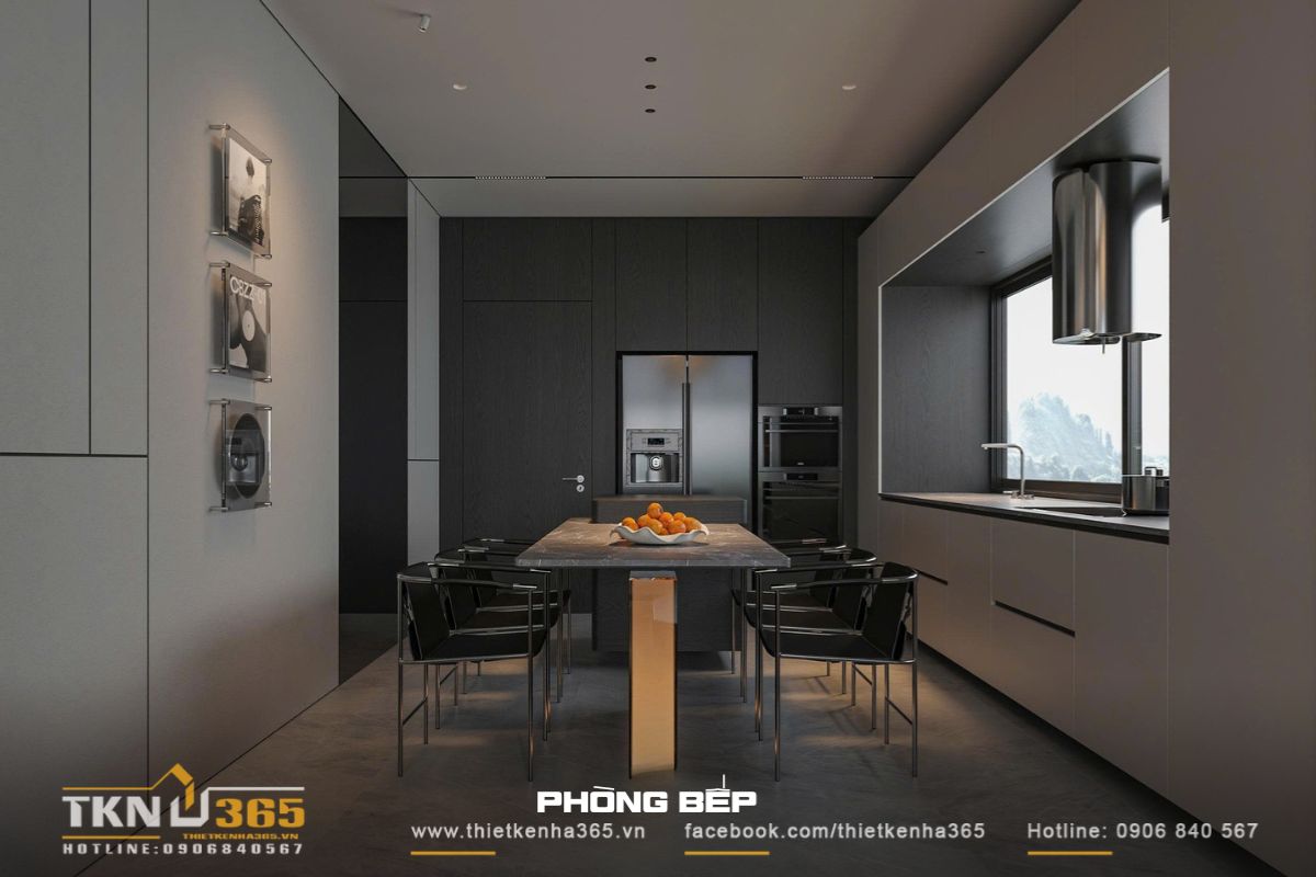 Thiết kế mở - “Chìa khóa” mang nắng gió vào nhà phố 4 tầng 18 Tranh treo tường giúp bức tường trắng toát lên vẻ đẹp trang nhã, đơn giản nhưng không đơn điệu